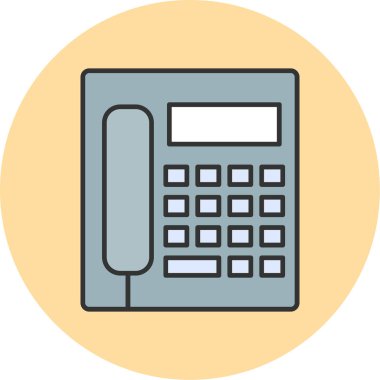 Web Kullanımı için Telefon kulübesi Simgesi, Vektör İllüstrasyonu