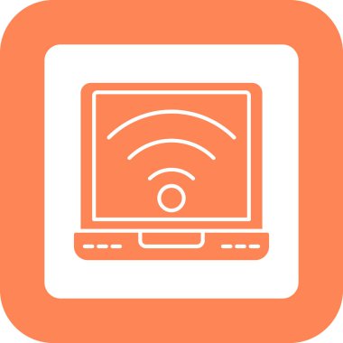 Web Kullanımı için Wifi Simgesi, Vektör İllüstrasyonu