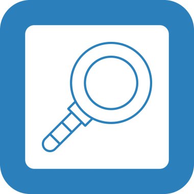 Web Kullanımı için Büyütme Cam Simgesi, Vektör İllüstrasyonu