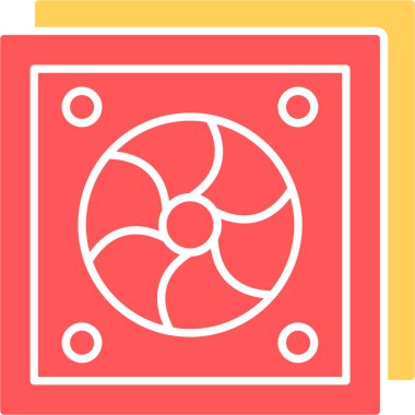 Web Kullanımı için Fan Simgesi, Vektör İllüstrasyonu