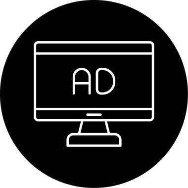 Web Kullanımı için Ad Simgesi, Vektör İllüstrasyonu