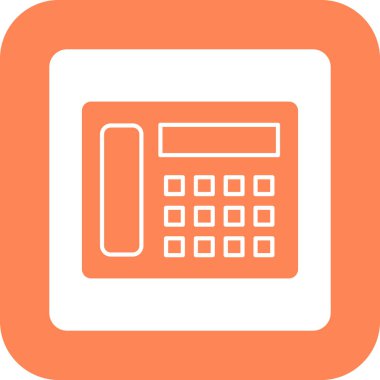 Web Kullanımı için Telefon Simgesi, Vektör İllüstrasyonu