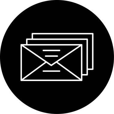 Web Kullanımı için E- posta Simgesi, Vektör İllüstrasyonu