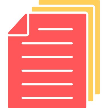 Web Kullanımı için Belge Simgesi, Vektör İllüstrasyonu