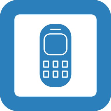 Web Kullanımı için Eski Telefon Simgesi, Vektör İllüstrasyonu