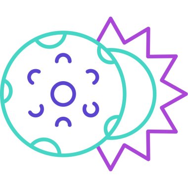 Web Kullanımı İçin Tutulma Simgesi, Vektör İllüstrasyonu