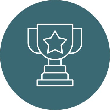 Web Kullanımı İçin Ödül Simgesi, Vektör İllüstrasyonu