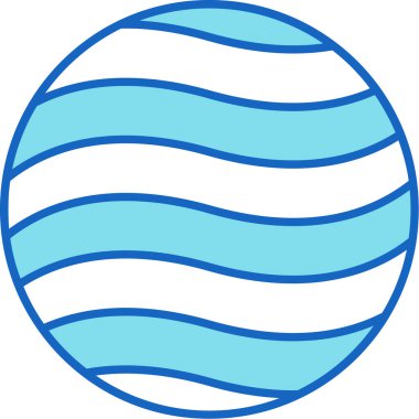 Web Kullanımı için Gezegen Simgesi, Vektör İllüstrasyonu