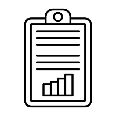 Report.svg Simgesi, Web Kullanımı için Vektör İllüstrasyonu