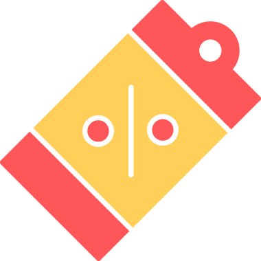 Web Kullanımı için Satış Etiketi Simgesi, Vektör İllüstrasyonu