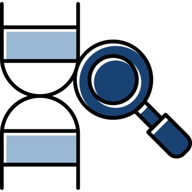 Web Kullanımı için DNA Simgesi, Vektör İllüstrasyonu