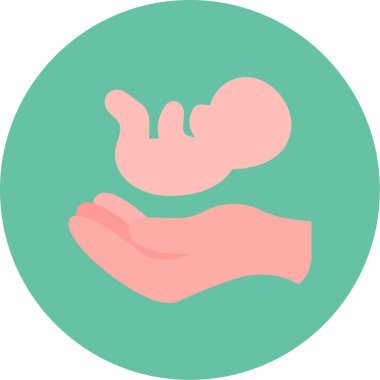 Web Kullanımı için Doğum Simgesi, Vektör İllüstrasyonu