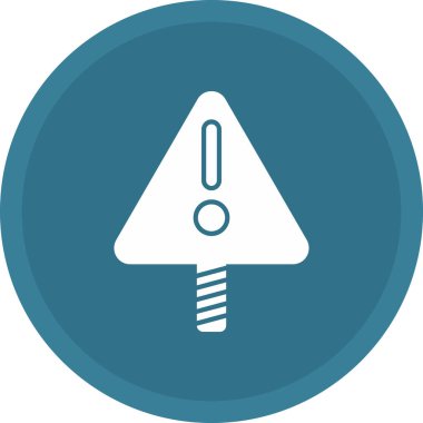 Web kullanımı için Uyarı İşareti Simgesi, Vektör İllüstrasyonu