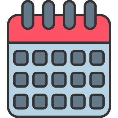 Web Kullanımı için Zamanlama Simgesi, Vektör İllüstrasyonu