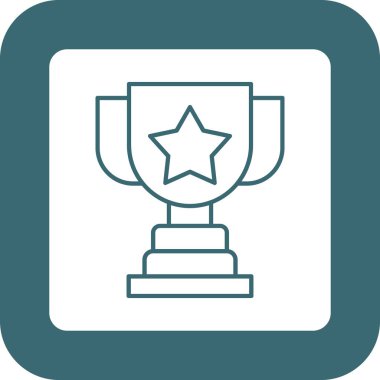 Web Kullanımı İçin Ödül Simgesi, Vektör İllüstrasyonu