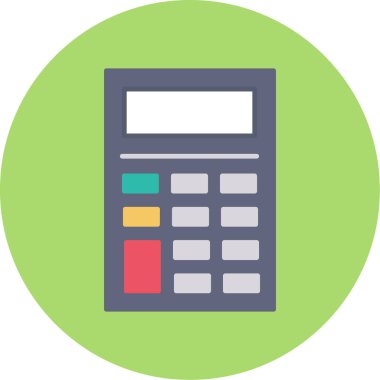 Web Kullanımı için Hesap Makinesi Simgesi, Vektör Resimleri