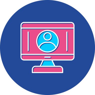 Web Kullanımı için Kullanıcı Simgesi, Vektör İllüstrasyonu