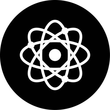 Web Kullanımı için atom Simgesi, Vektör İllüstrasyonu