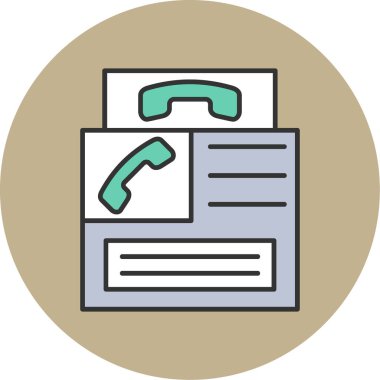 Web Kullanımı için Telefon kulübesi Simgesi, Vektör İllüstrasyonu
