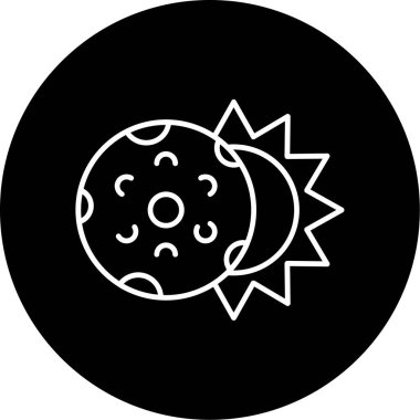 Web Kullanımı İçin Tutulma Simgesi, Vektör İllüstrasyonu