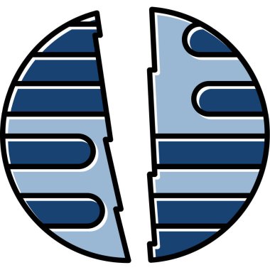 Web Kullanımı için Uranüs Yok Edilmiş Simge, Vektör İllüstrasyonu