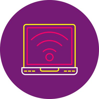 Web Kullanımı için Wifi Simgesi, Vektör İllüstrasyonu