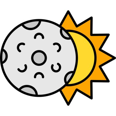 Web Kullanımı İçin Tutulma Simgesi, Vektör İllüstrasyonu