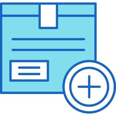 Web Kullanımı için Kutu Simgesi, Vektör İllüstrasyonu