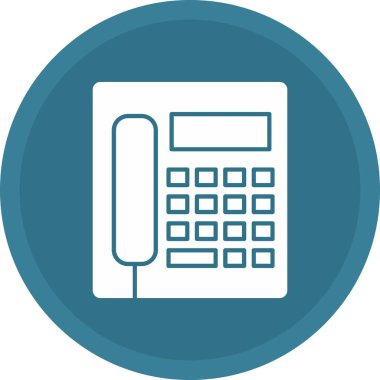 Web Kullanımı için Telefon kulübesi Simgesi, Vektör İllüstrasyonu