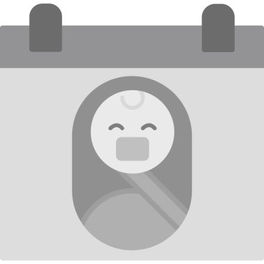 Web Kullanımı için Takvim Simgesi, Vektör İllüstrasyonu