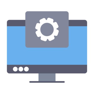 Web Geliştirme Simgesi, Web Kullanımı için Vektör İllüstrasyonu