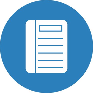 Web Kullanımı için Kitap Simgesi, Vektör İllüstrasyonu