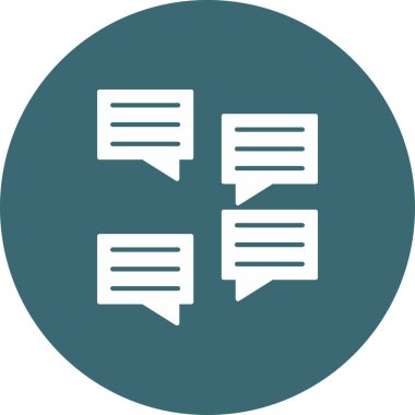 Web Kullanımı için İleti Simgesi, Vektör İllüstrasyonu