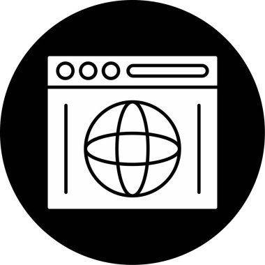 Web Kullanımı için Web Simgesi, Vektör İllüstrasyonu