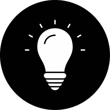 Web Kullanımı için Fikir Simgesi, Vektör İllüstrasyonu