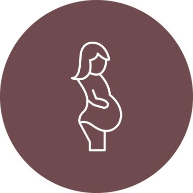 Web Kullanımı için Hamilelik Simgesi, Vektör İllüstrasyonu