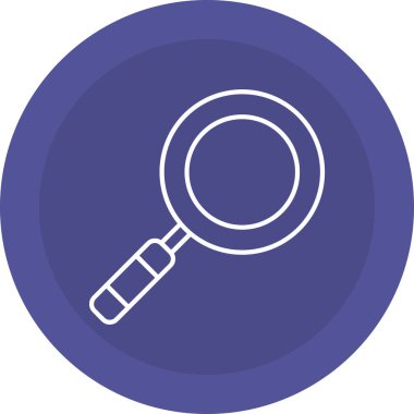 Web Kullanımı için Büyütme Cam Simgesi, Vektör İllüstrasyonu