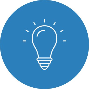 Web Kullanımı için Fikir Simgesi, Vektör İllüstrasyonu