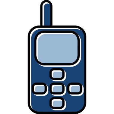 Web kullanımı için Cep Telefonu Simgesi, Vektör İllüstrasyonu