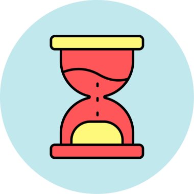 Web Kullanımı için Kum İzleme Simgesi, Vektör İllüstrasyonu