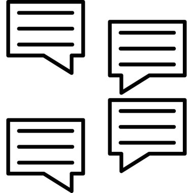 İleti. Svg Simgesi, Web Kullanımı için Vektör İllüstrasyonu