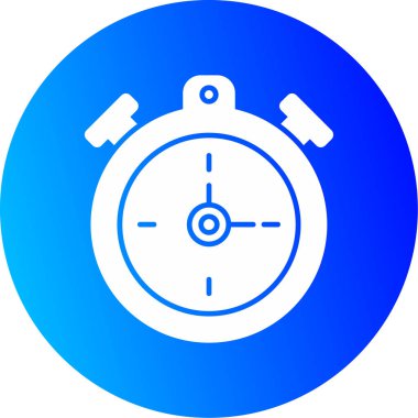 Stopwatch Simgesi, Web Kullanımı için Vektör İllüstrasyonu