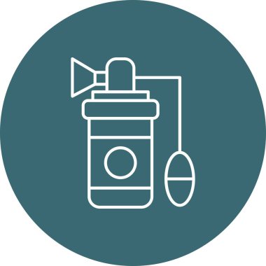 Web Kullanımı için Göğüs Pompası Simgesi, Vektör İllüstrasyonu