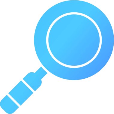 Web Kullanımı için Büyütme Cam Simgesi, Vektör İllüstrasyonu