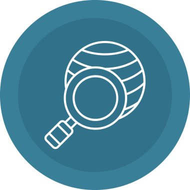 Web Kullanımı için Araştırma Simgesi, Vektör İllüstrasyonu