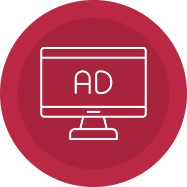 Web Kullanımı için Ad Simgesi, Vektör İllüstrasyonu