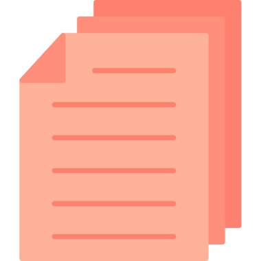 Web Kullanımı için Belge Simgesi, Vektör İllüstrasyonu