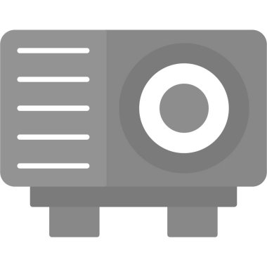 Web Kullanımı için Projektör Simgesi, Vektör İllüstrasyonu