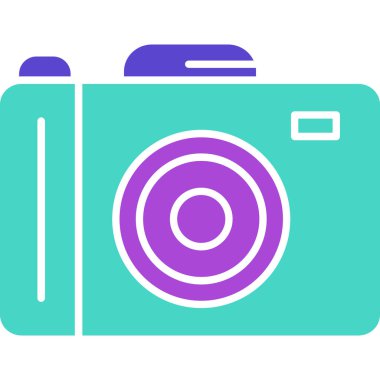 Web Kullanımı için Kamera Simgesi, Vektör İllüstrasyonu