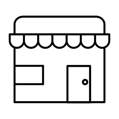 Shop.svg Simgesi, Web Kullanımı için Vektör İllüstrasyonu